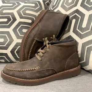 Clarks Vargo Apron Dark Brown Leather Boots - 8.5M